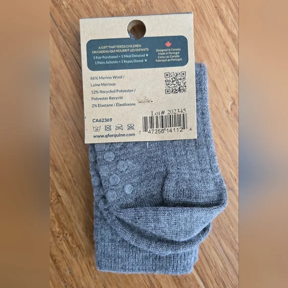 Q For Quinn Toddler Merino Wool Socks - Picture 2 of 3